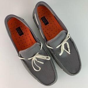 Swims men’s gray braided lace water resistant loafer mesh rubber shoes size 9